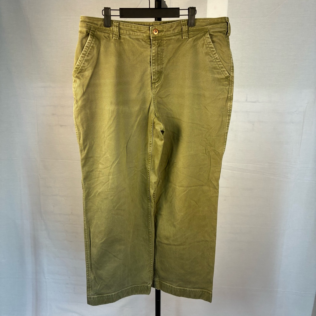 Duluth Trading Cotton Canvas Wide Leg Pants 16